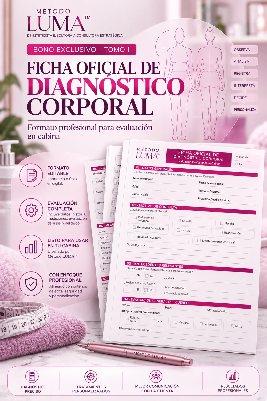 Bono Ficha Oficial de Diagnóstico Corporal · Método LUMA™