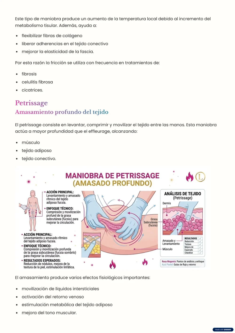 Maniobra de petrissage